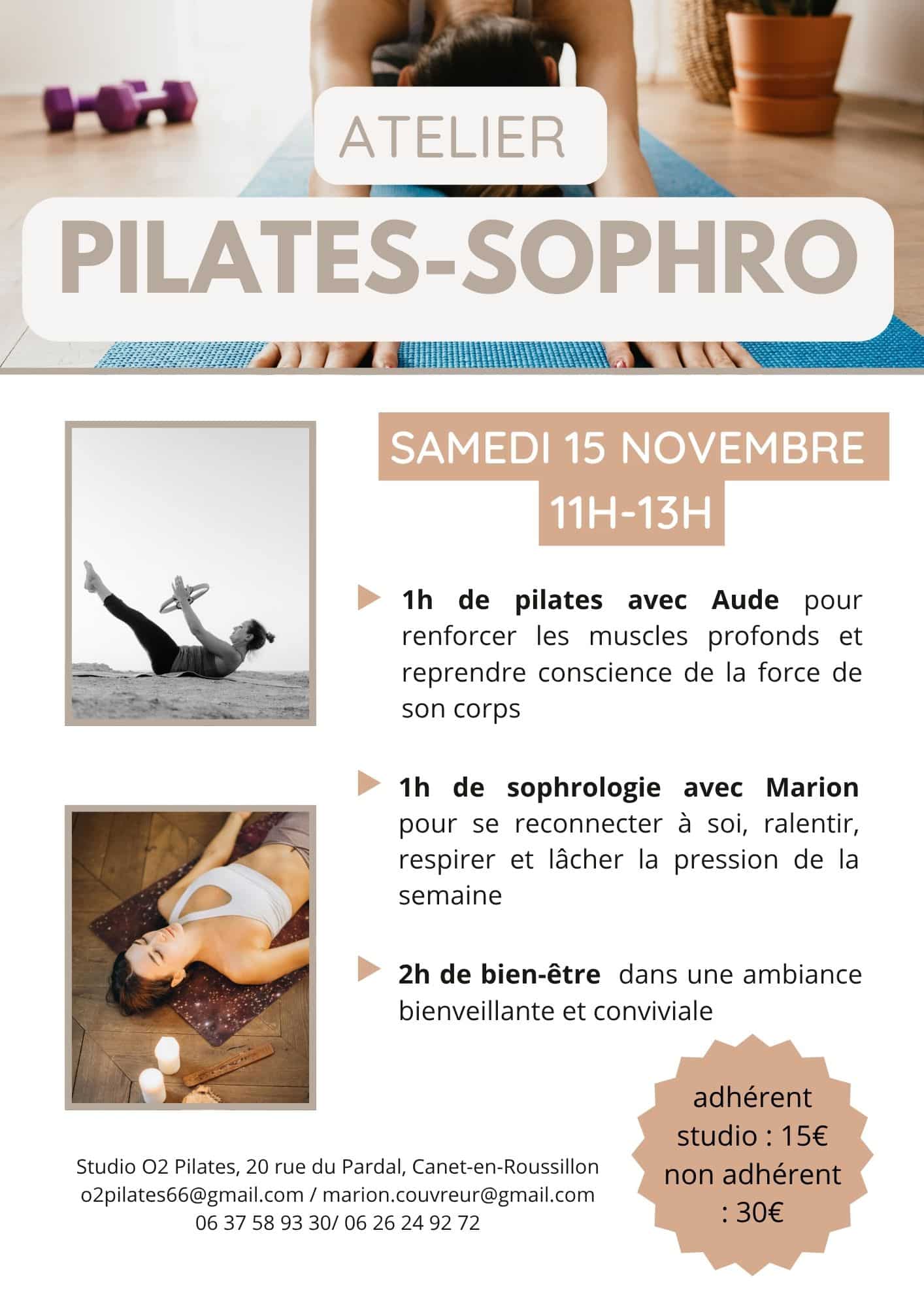 Atelier pilates sophrologie Perpignan