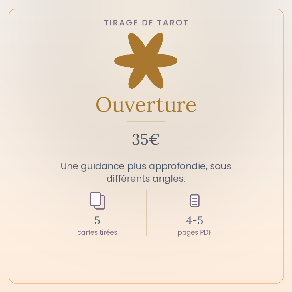 tirage de tarot 35€